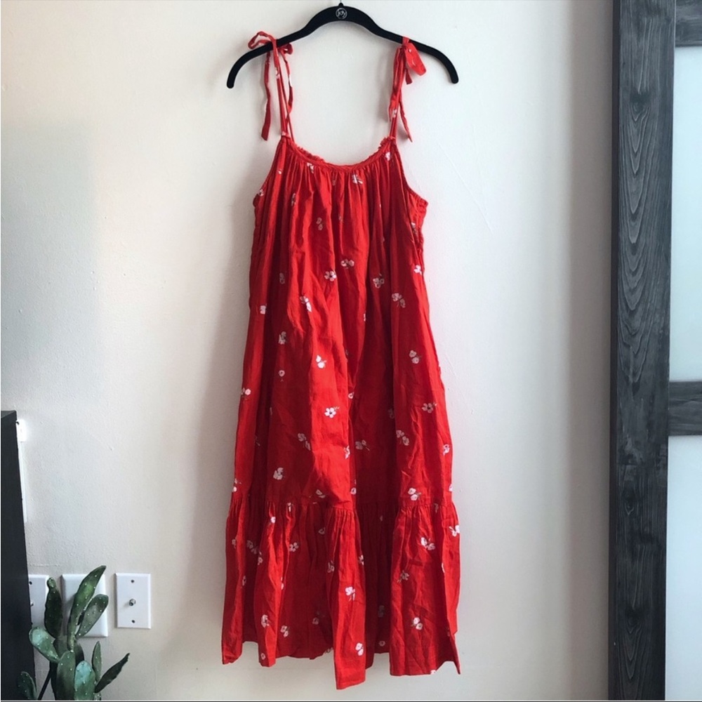 Hatch Maternity Zoe Floral Cotton Midi Dress